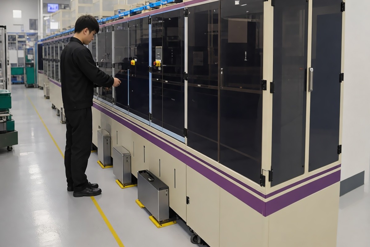 A certain company's Type-C B747 USB-C five-in-one automatic assembly, inspection and packaging line