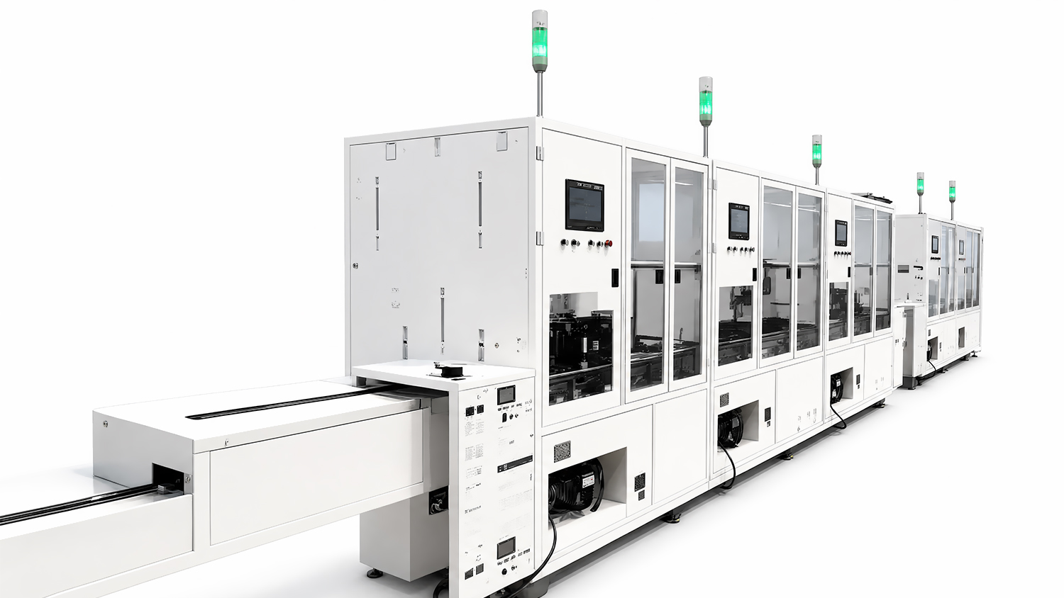 Fully Automatic MCIO High-Speed Cable Wire Preparation and Hot Bar Soldering Line