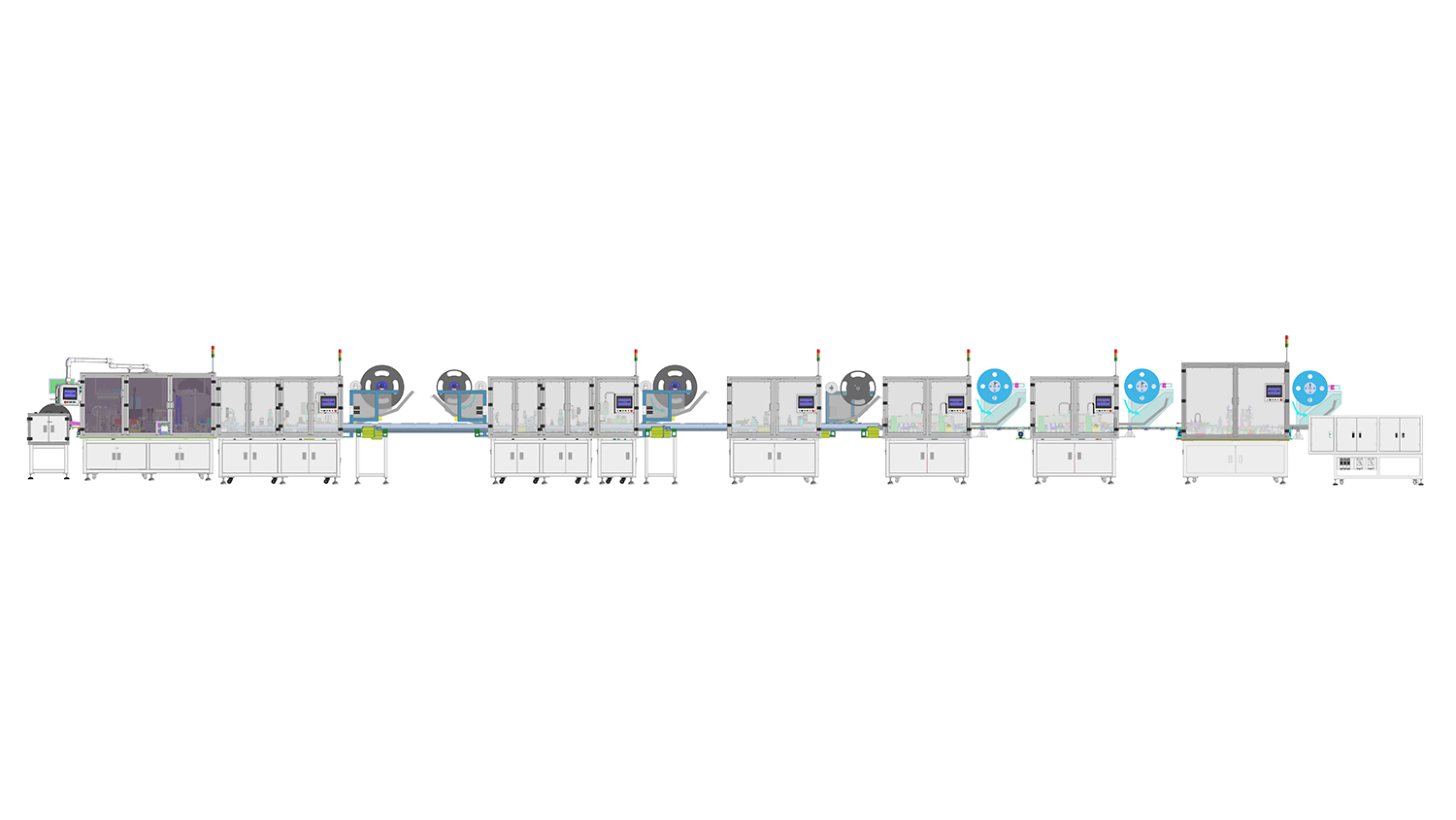 Fully Automatic SAS Connector Assembly, Inspection and Packaging Line2